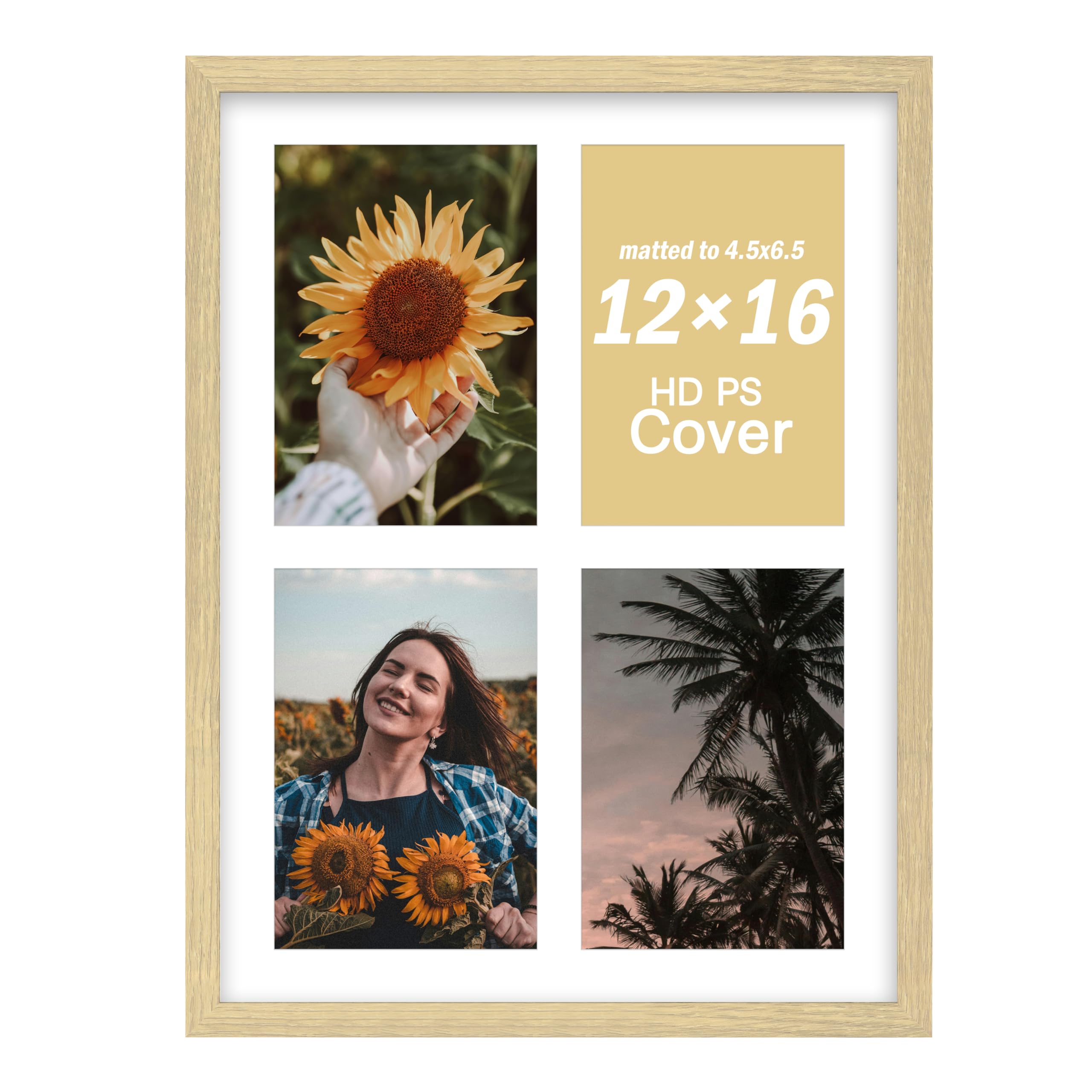 Cadre photo 30,5 x 40,6 cm en chêne véritable une œuvre d'art décorative
