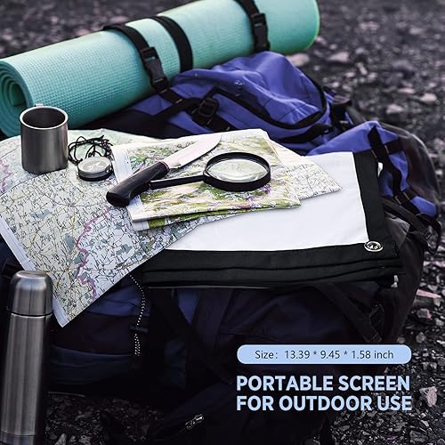 Miniatura 7 de Pantalla de proyector de 100 pulgadas, pantalla de proyección XIDU 169, plegable, antiarrugas, portátil, pantalla de películas para el hogar y al