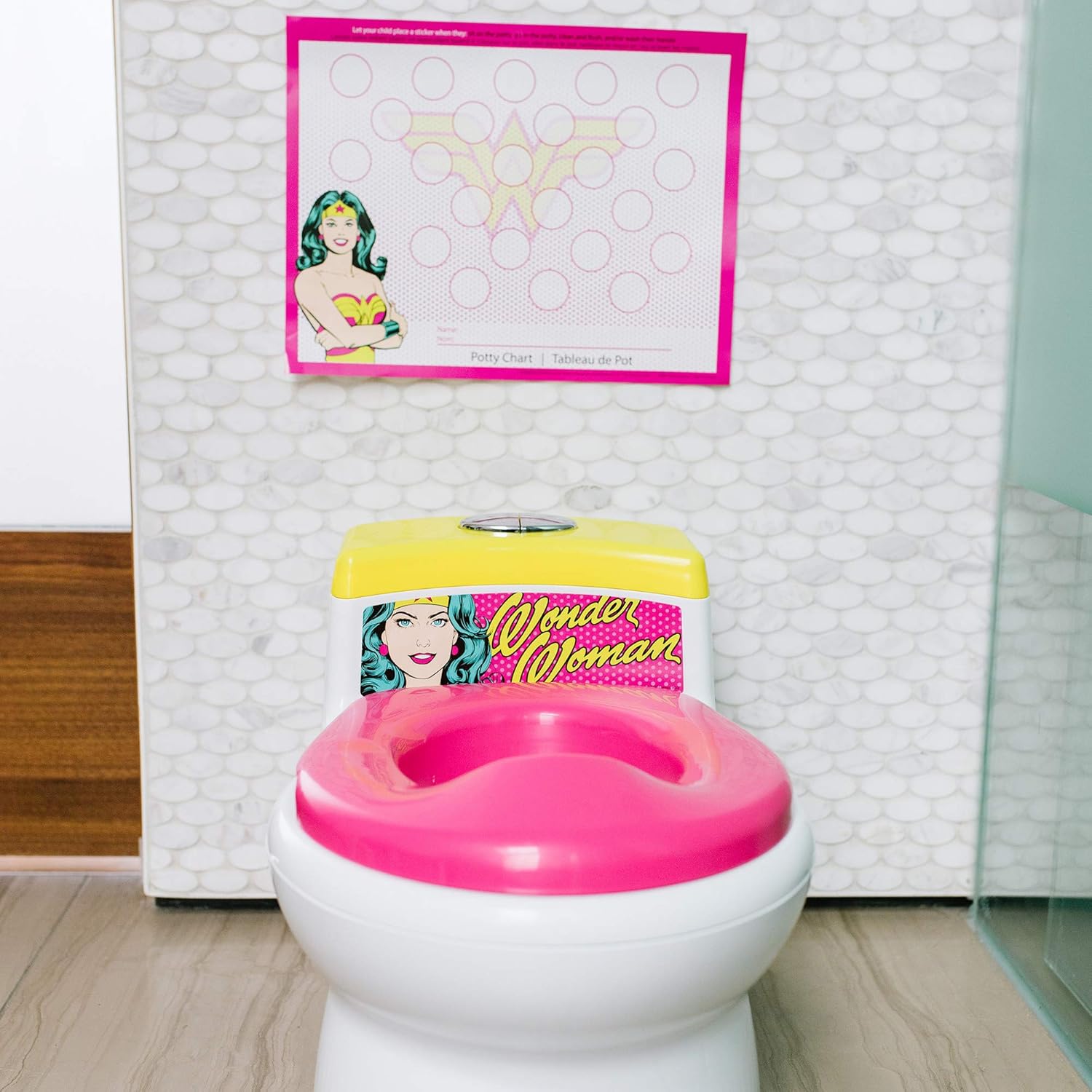 The First Years DC Wonder Woman Potty Training and Transition Seat, Multi
