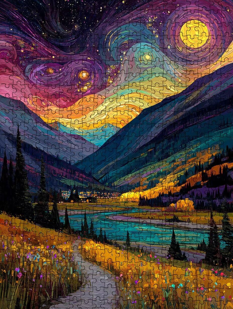 Il Vortice Stellare Puzzle 6000 Pezzi, 3D Puzzle per Adulti Impegnativo, Educa Puzzles Artistico, Divertente E Stimolante Puzzles Decorativo per La Famiglia, Regalo e Decorazione Pareti FNKL6-1052