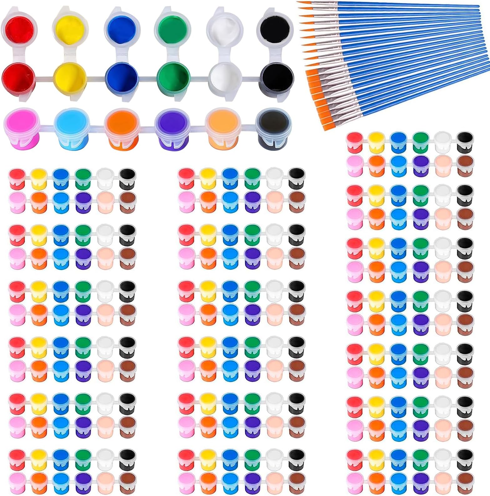 Fulmoon 24 Set Acrylic Paint Kits for Kids Adults Washable