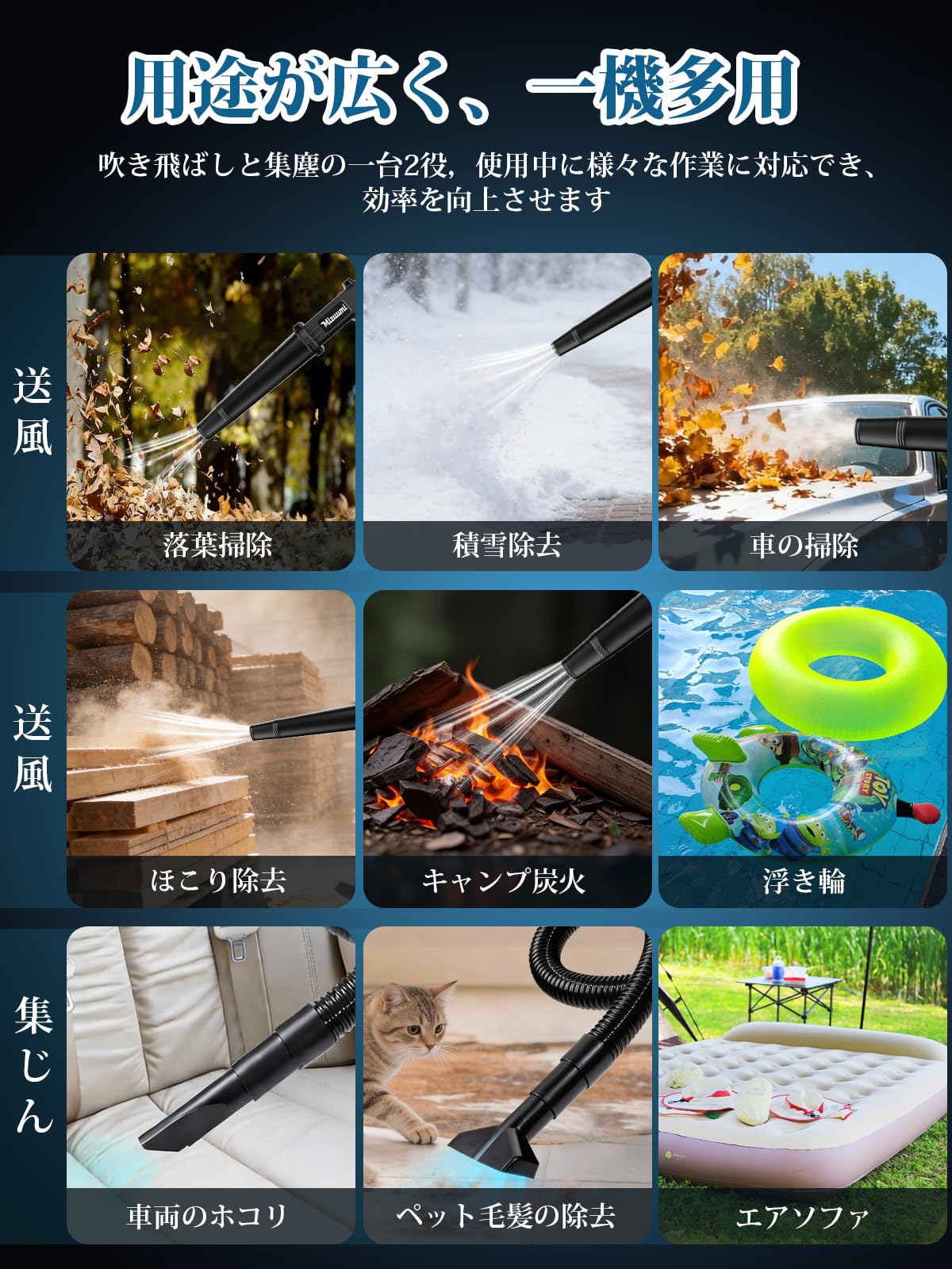 Amazon.co.jp: 2026新登場 ブロワー 洗車 強力 ブロアー 充電式