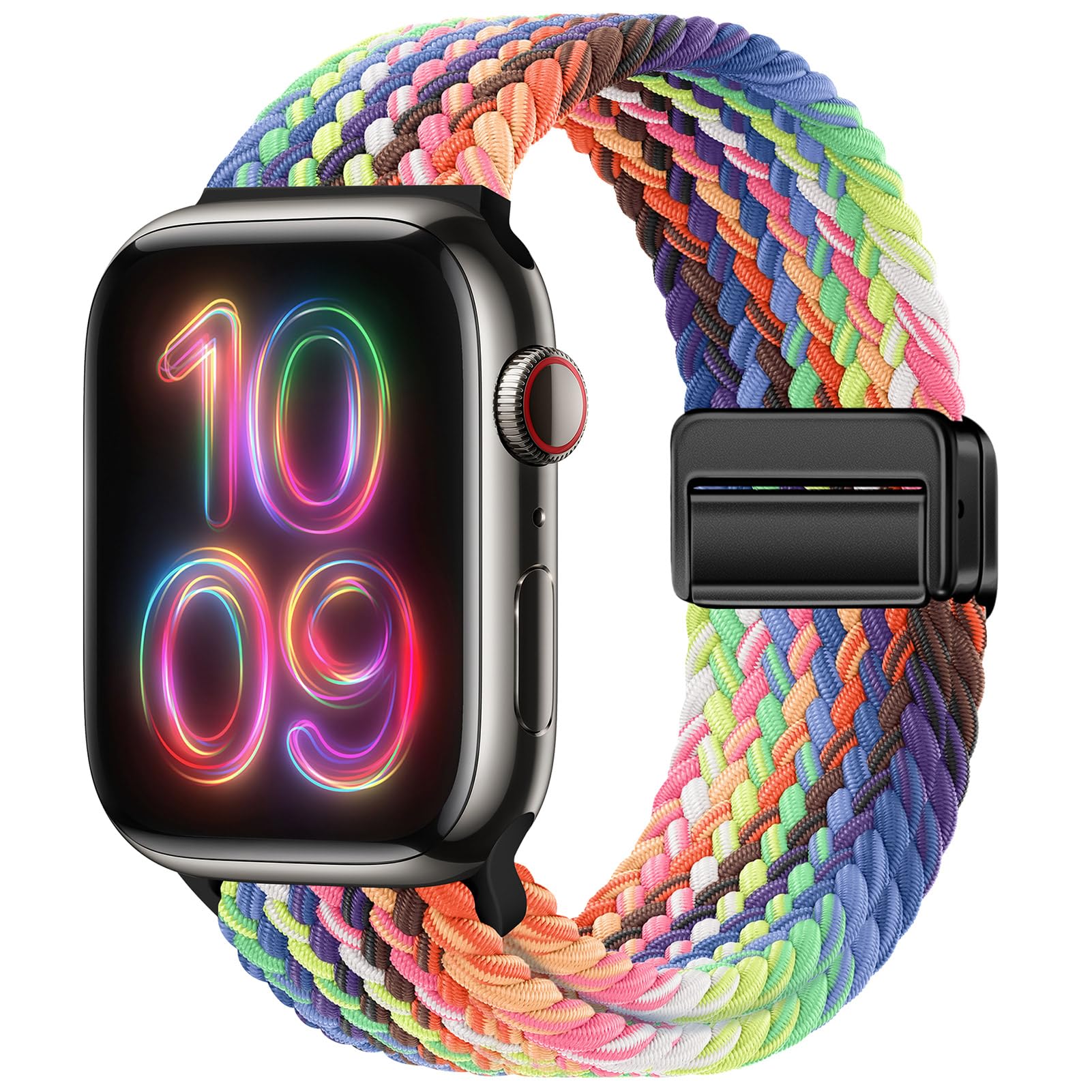 Magnetic Braided Sport Loop Compatible with Apple Watch Bands for Women Men