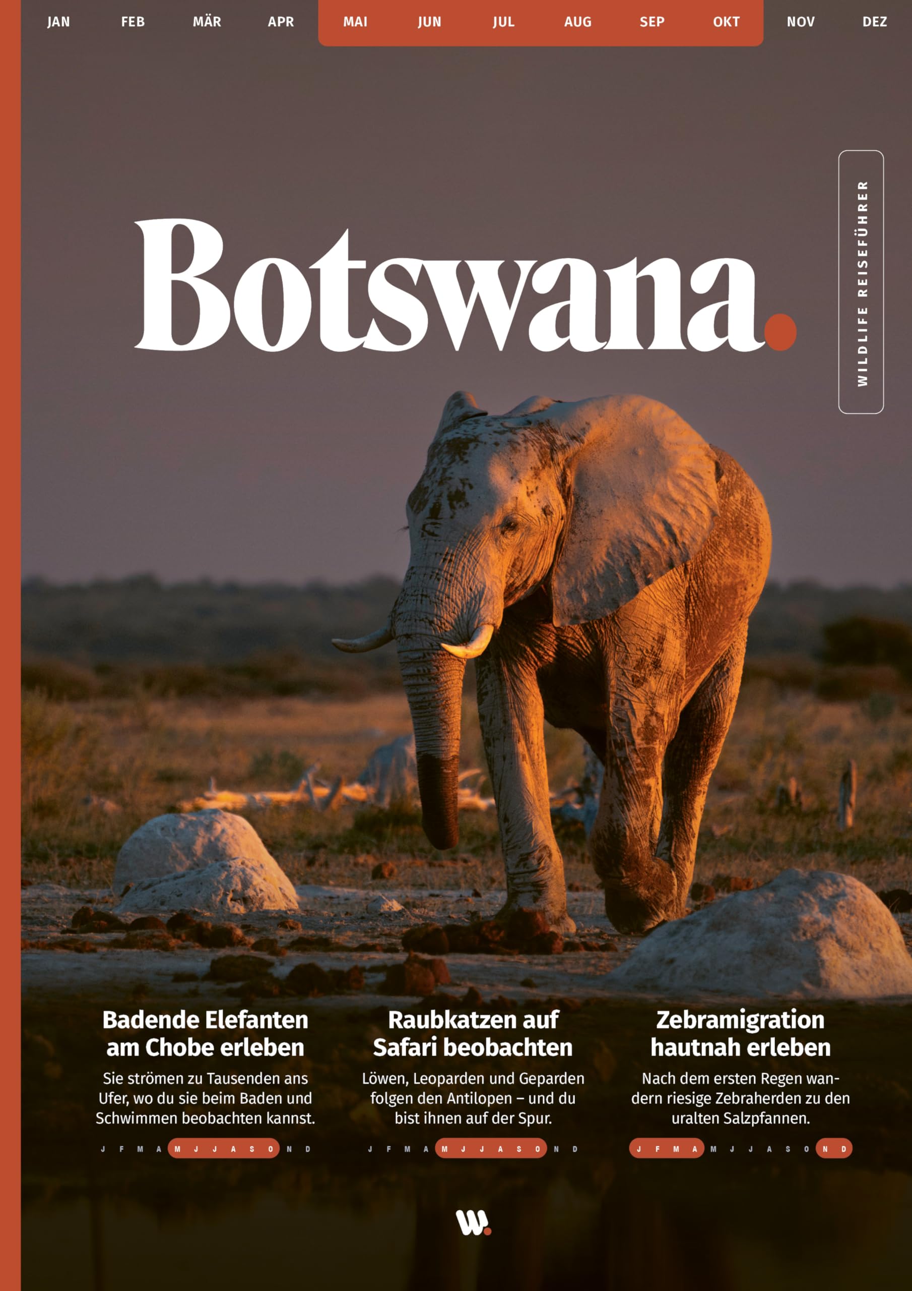 WILDFUL STORIES Wildlife Reiseführer Botswana mit Okavango Delta: Dein ultimativer Safari-Guide für unvergessliche Tierbeobachtungen als Selbstfahrer (inkl. Karten und App)