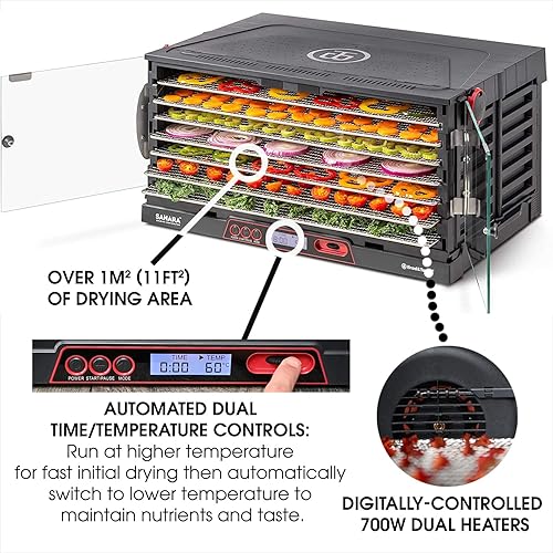 Miniatura 4 de Brod & Taylor Deshidratador de alimentos plegable SAHARA (estantes de polipropileno antiadherentes)