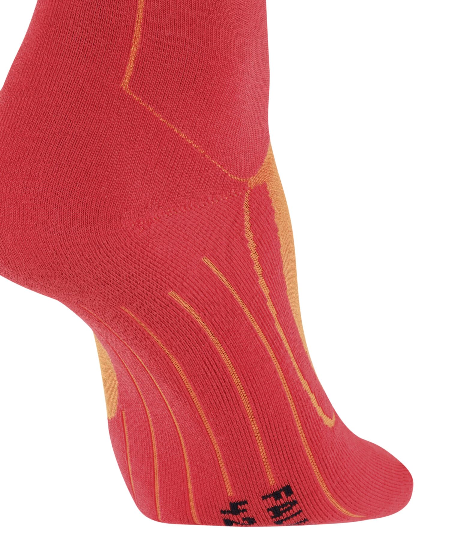 FALKE Mężczyźni Skarpety narciarskie SK5 Expert M Kh jedwabny materiał funkcjonalny ciepłe cienkie 1 Para, Pomarańczowy Flash Orange 8034, 44-45