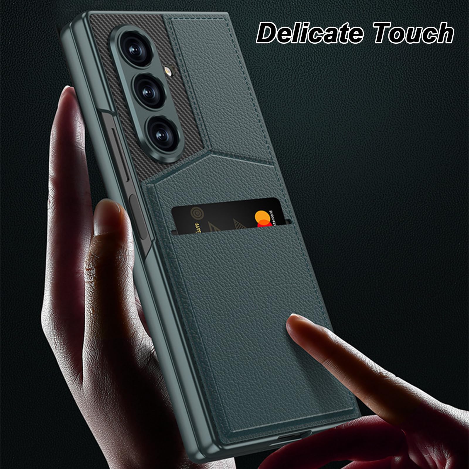 Portafoglio Custodia per Samsung Galaxy Z Fold 8 Ultra, Sottile Pelle