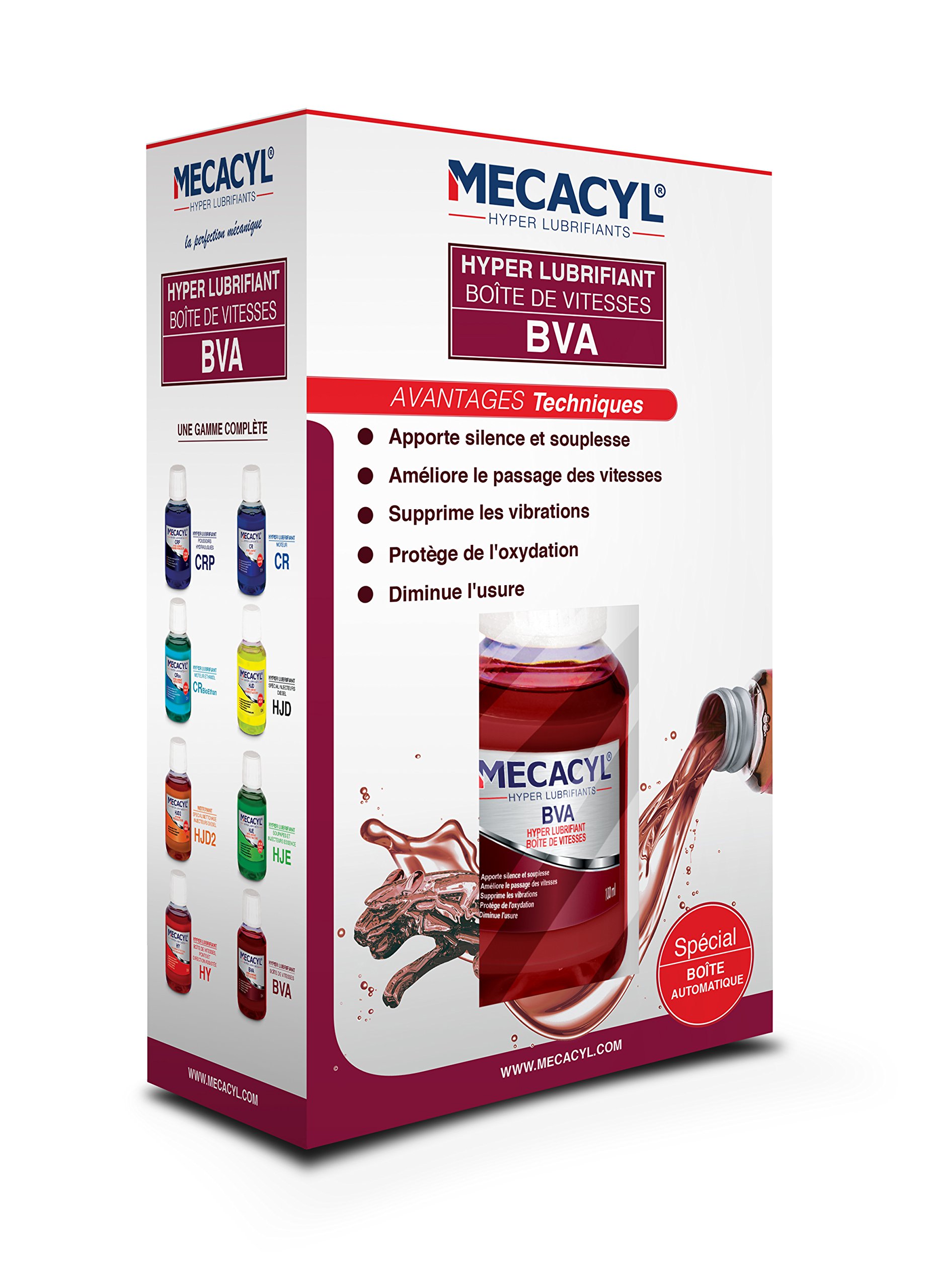 Mecacyl BVA - Flacon 300 ML - Hyper-Lubrifiant - Spécial Boîtes de Vitesses Automatiques (Classique, tiptronic...)