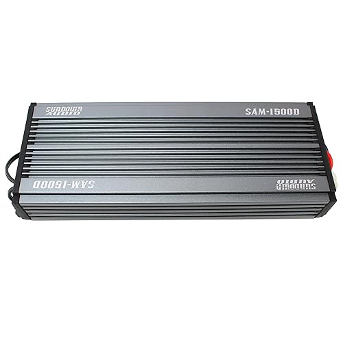 Sundown Audio Amplificador de altavoces RMS monobloque SAM-1500D de 1500 W monobloque