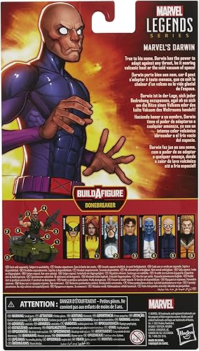 Miniatura 3 de Marvel Legends Series X-Men - Figura de acción Darwin de 6 pulgadas juguete coleccionable de 6 pulgadas 2 accesorios y 1 pieza de figura Build-A-