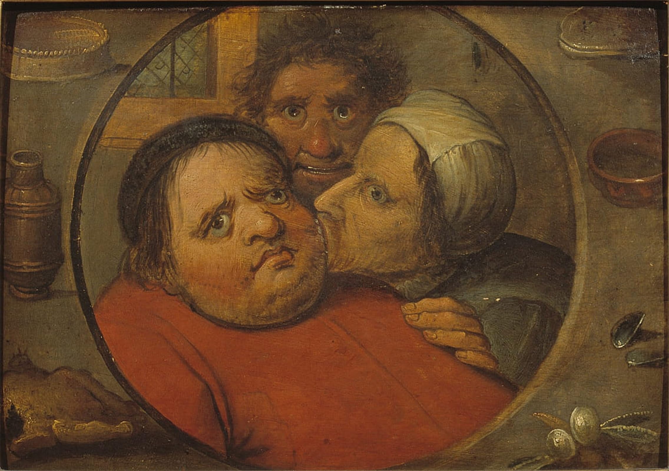 Cuadro en lienzo Carnevale e Quaresima di Bruegel decorativo de 60x90cm 5