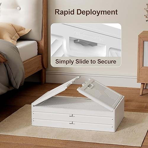 Vista 3 de JOYMOOP Contenedores de almacenamiento apilables de 198 cuartos de galón con tapas, organizadores de armario y cajones de almacenamiento de plástico