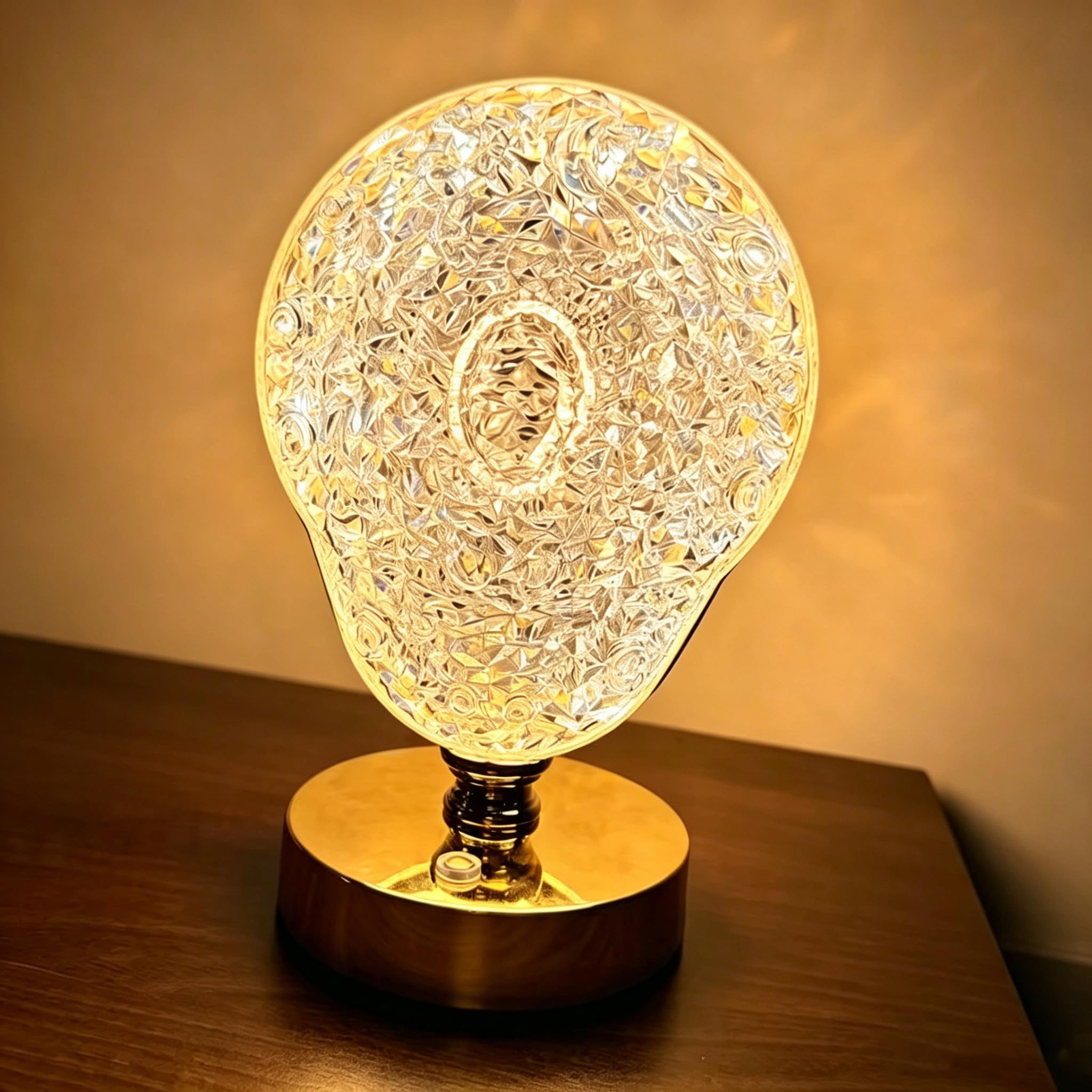 Maimeili Diamond Crystal Table Lamp Stepless Dimmable Desk Lamp — image 1