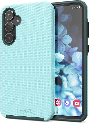 Crave Para Samsung Galaxy S23 FE Caso, Funda De Doble Capa De Protección A Prueba De Golpes Para Samsung Galaxy S23 FE (6.4 Pulgadas) - Aqua