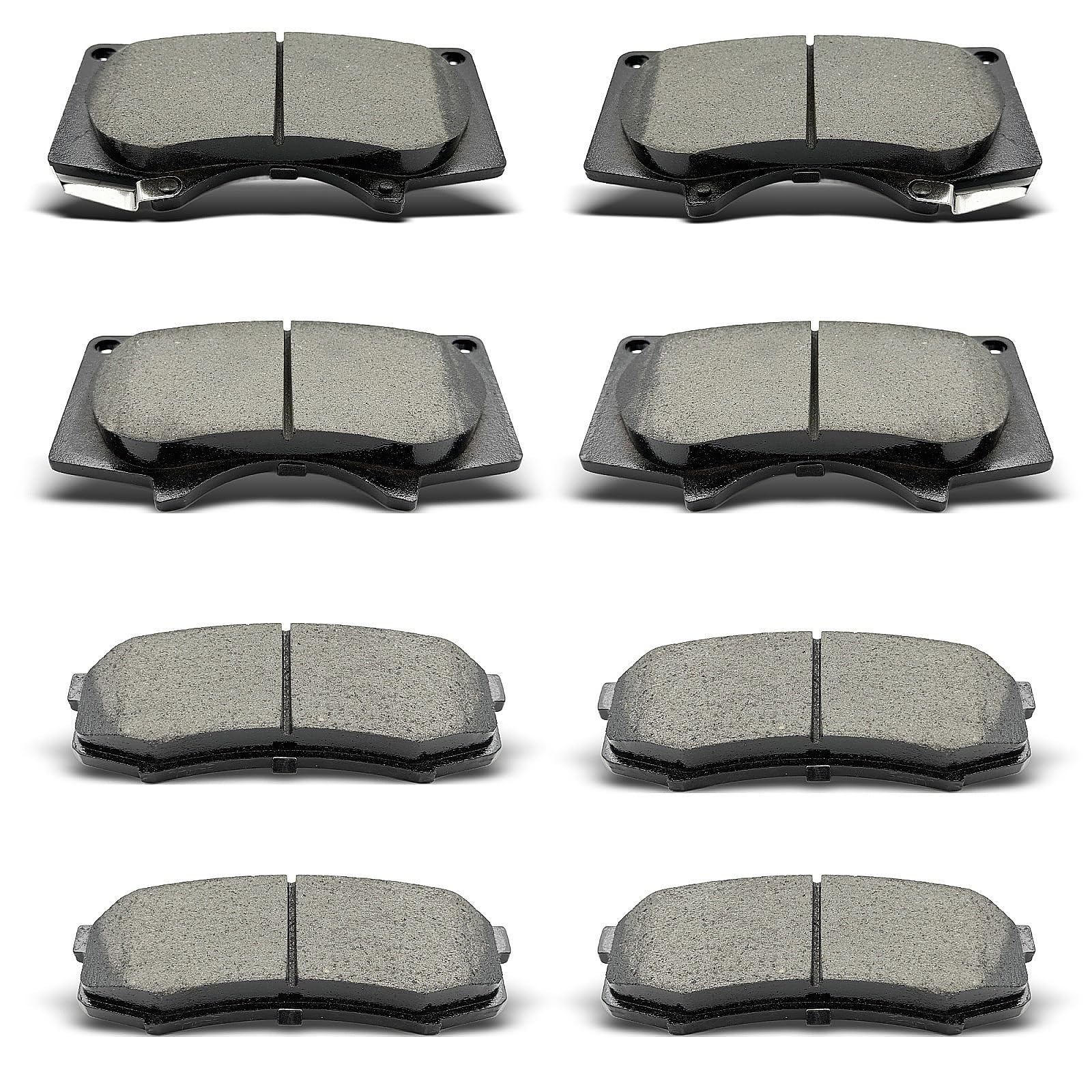 Front Rear Ceramic Brake Pads (evkingauto)