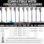 Kits d'accessoires pour aspirateur Dyson, tuyau, outil de crevasse, accessoire d'aspirateur à peluches pour Dyson V15 V15s V11 V8 V9 V7 V10 V12 Detect Cyclone Absolute sans fil