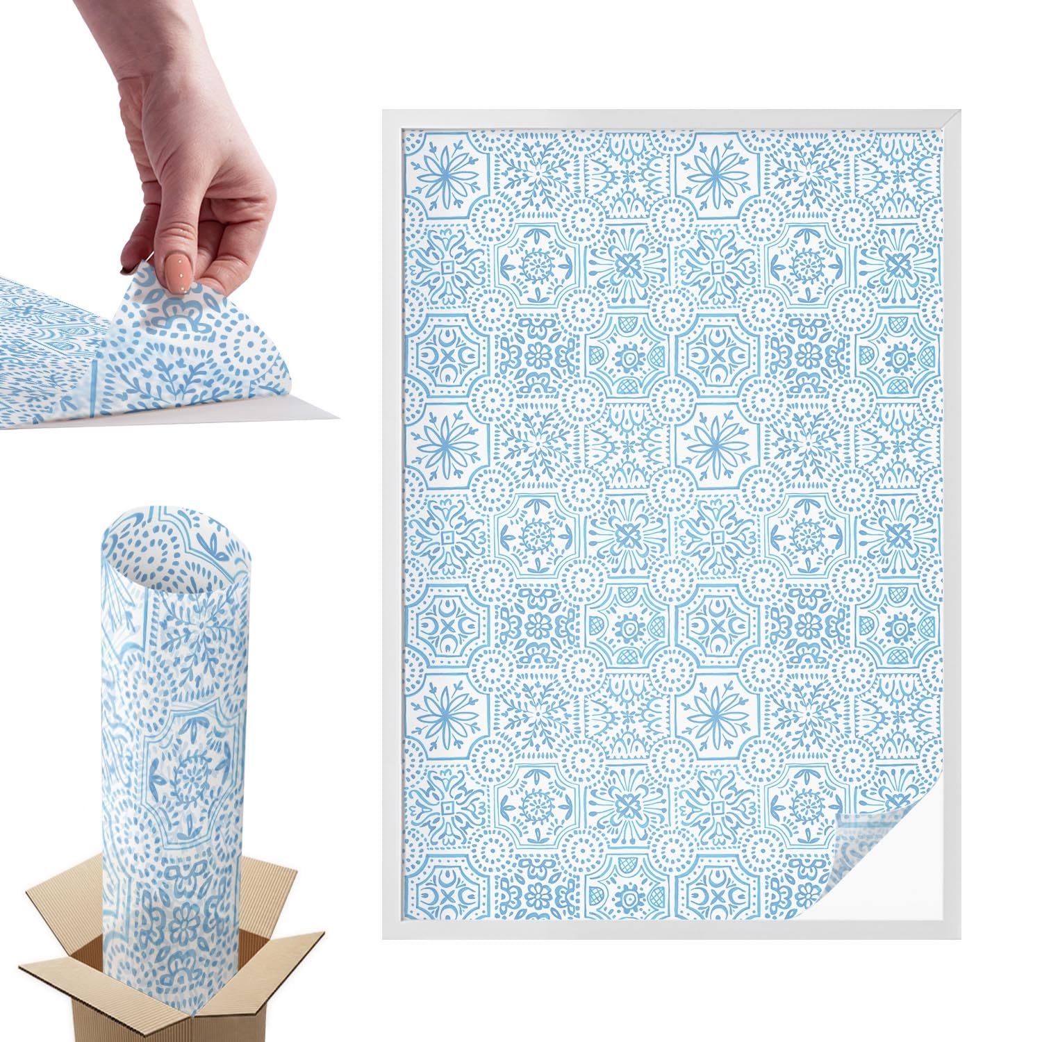 Film pour vitre intimité effet vitrail en PVC robuste décoratif