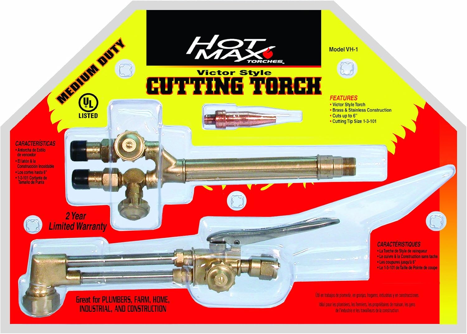 Hot Max VH-1 Victor Style Medium Duty Three Piece Torch Kit