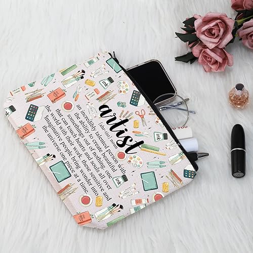 Miniatura 6 de G2TUP Regalo de artista Definición de artista Bolsa de maquillaje Bolsa de cosméticos para artistas, regalo para maestros de arte, regalos para