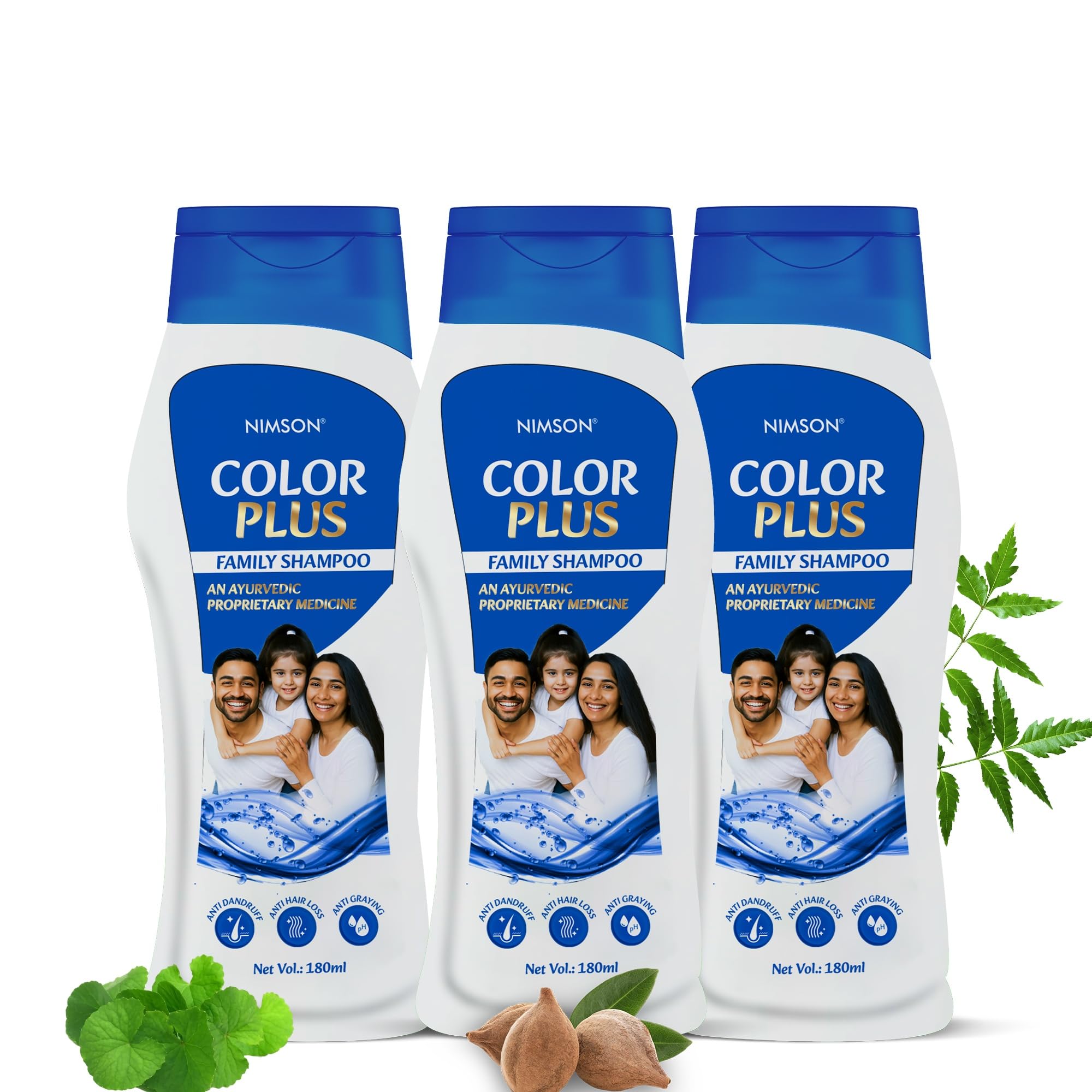 Nimson Color Plus Family Shampoo For Strong, Long & Healthy Hair - 90ml