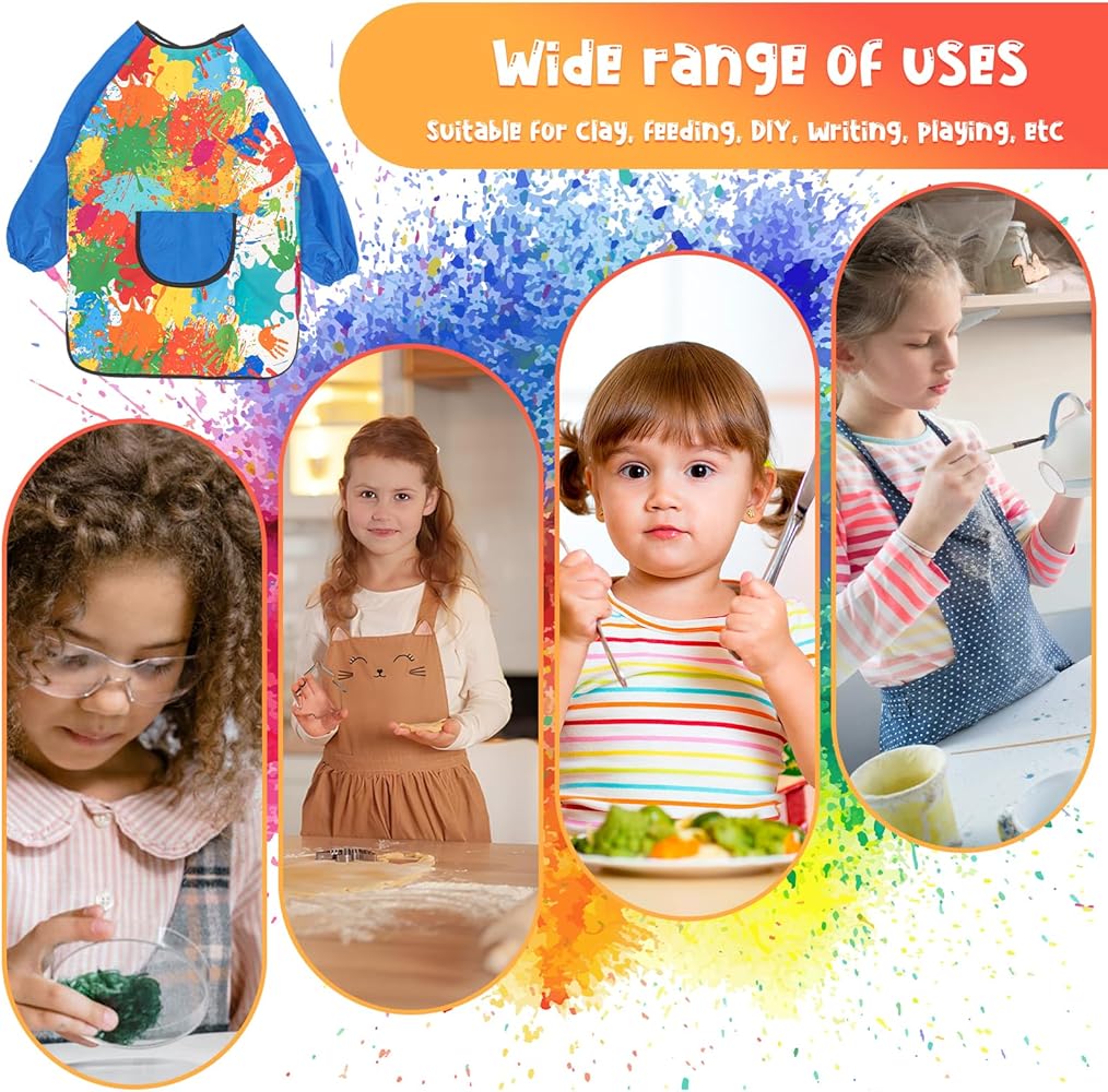 2 Pièces Tablier De Peinture 7 - 12 Ans Enfants Peinture