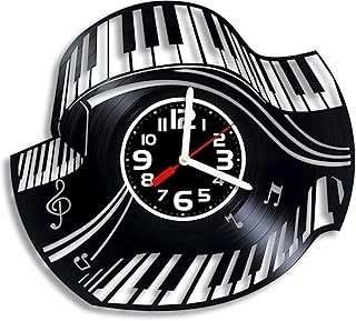 Piano Notes vinyl wall clock, Piano Gift For Woman, Piano Wall Clock Modern, Piano Notes Arts gift for any occasion