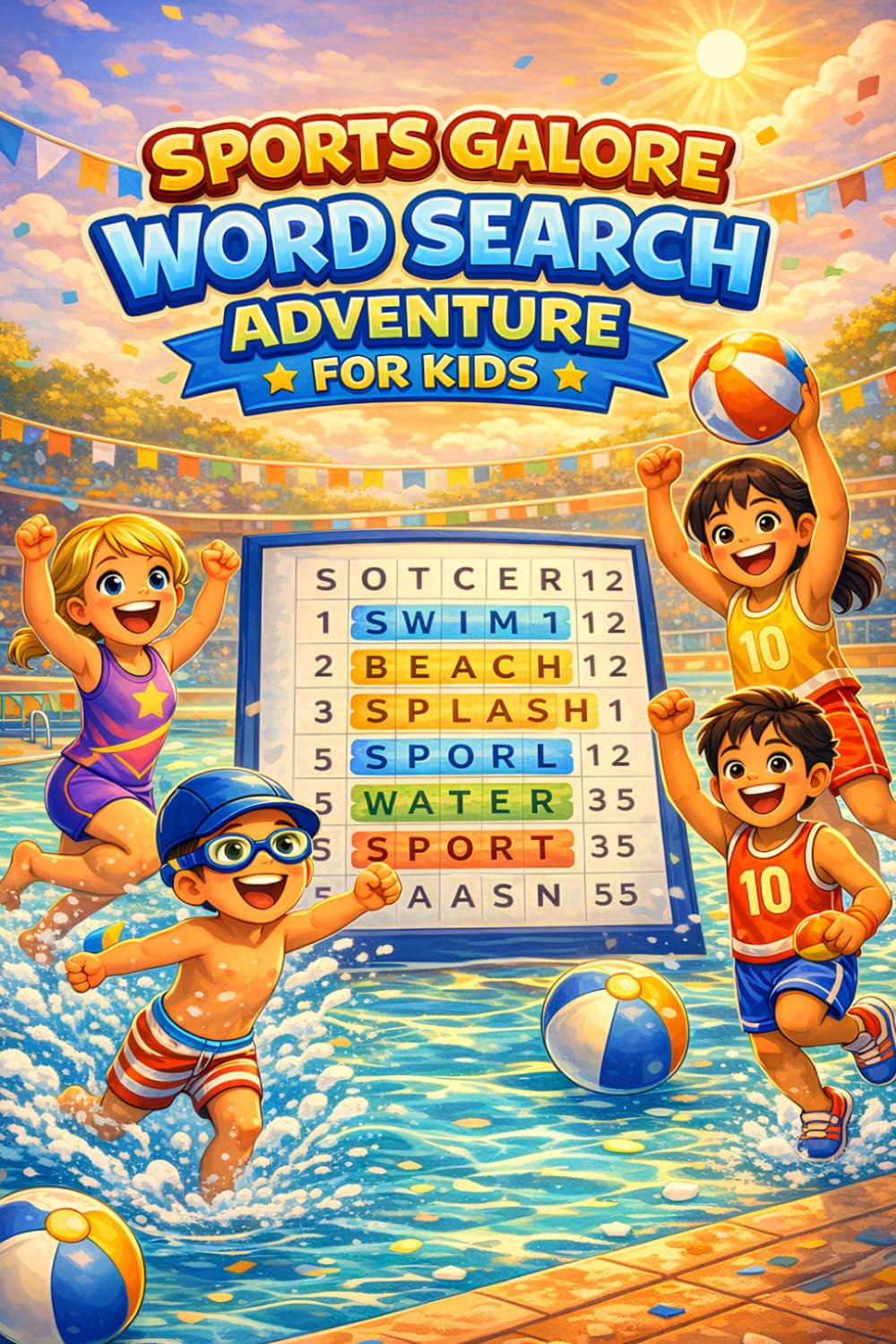 Sports Galore Word Search Adventure for Kids: Fun-Filled Puzzle Challenges to Boost Young Minds, Build Vocabulary, and Spark a Love for Sports!