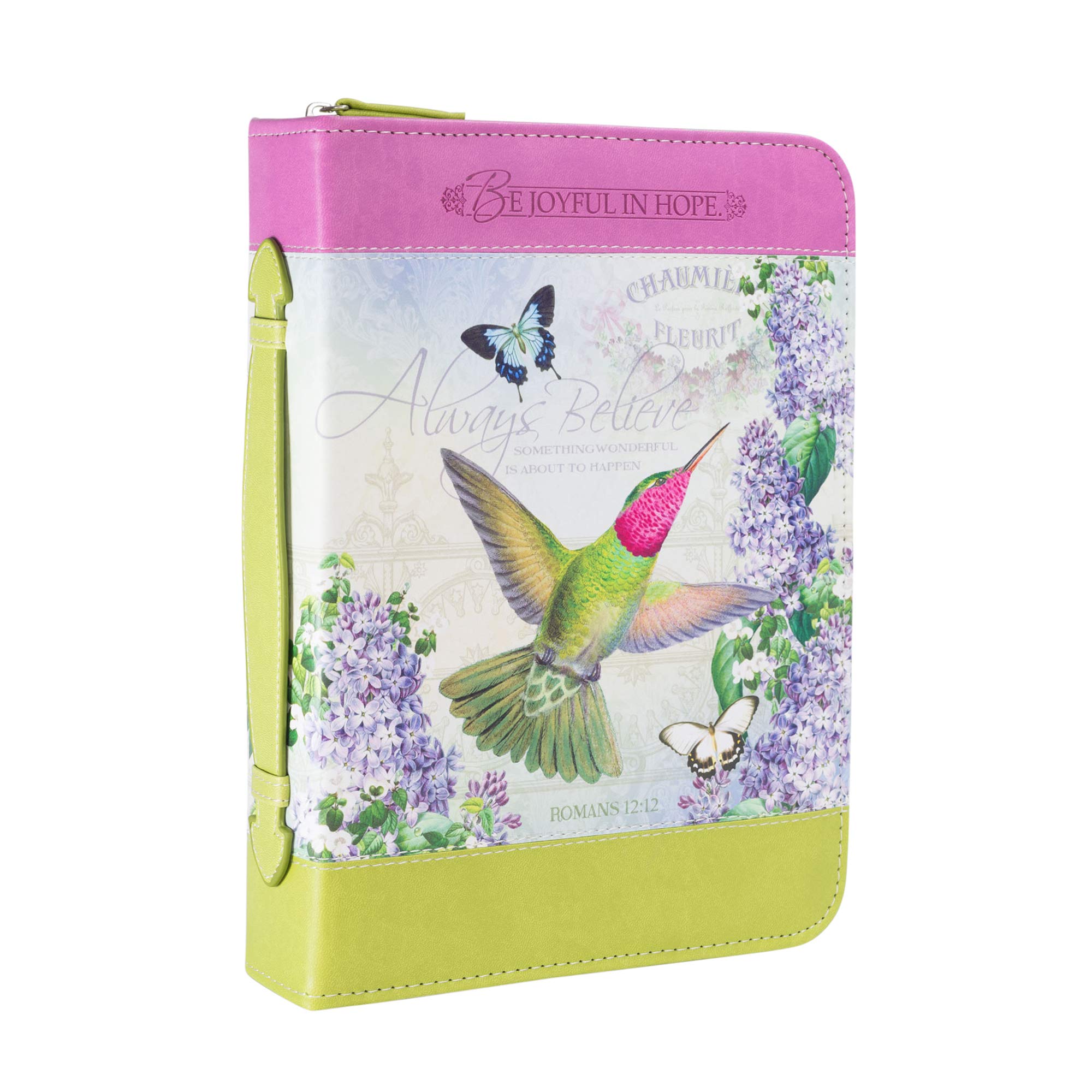 Divinity Boutique 25742 Bibelberichtsabdeckung, passend für Bibeln bis zu 25,4 x 17,8 x 3,8 cm, Kolibri, XL