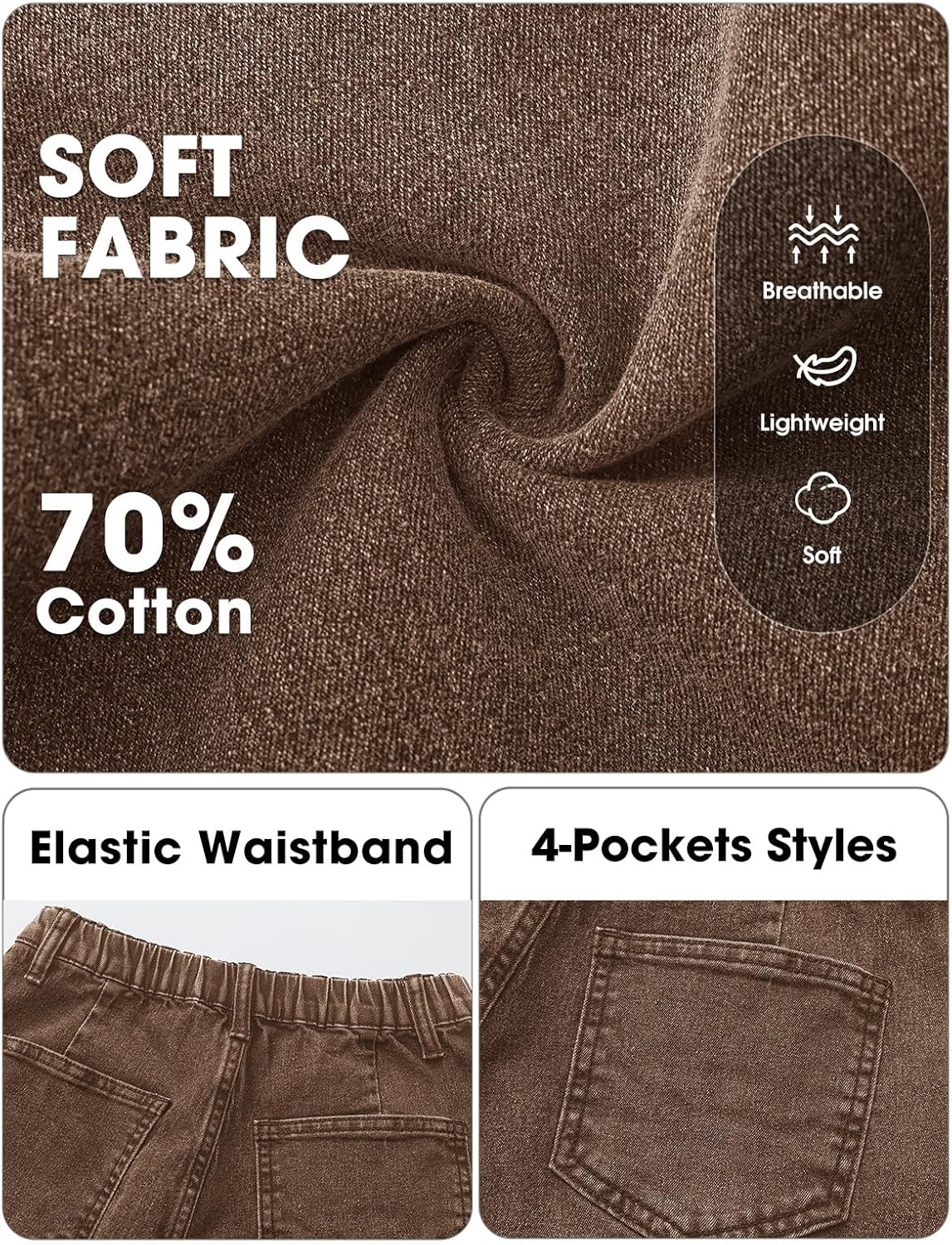 EXLURA Womens Barrel Jeans Wide Leg Y2K Boyfriend Denim Pants Hip Hop Vintage Baggy Jeans Cotton Mid-Low Elastic Waist Pants - Image 4