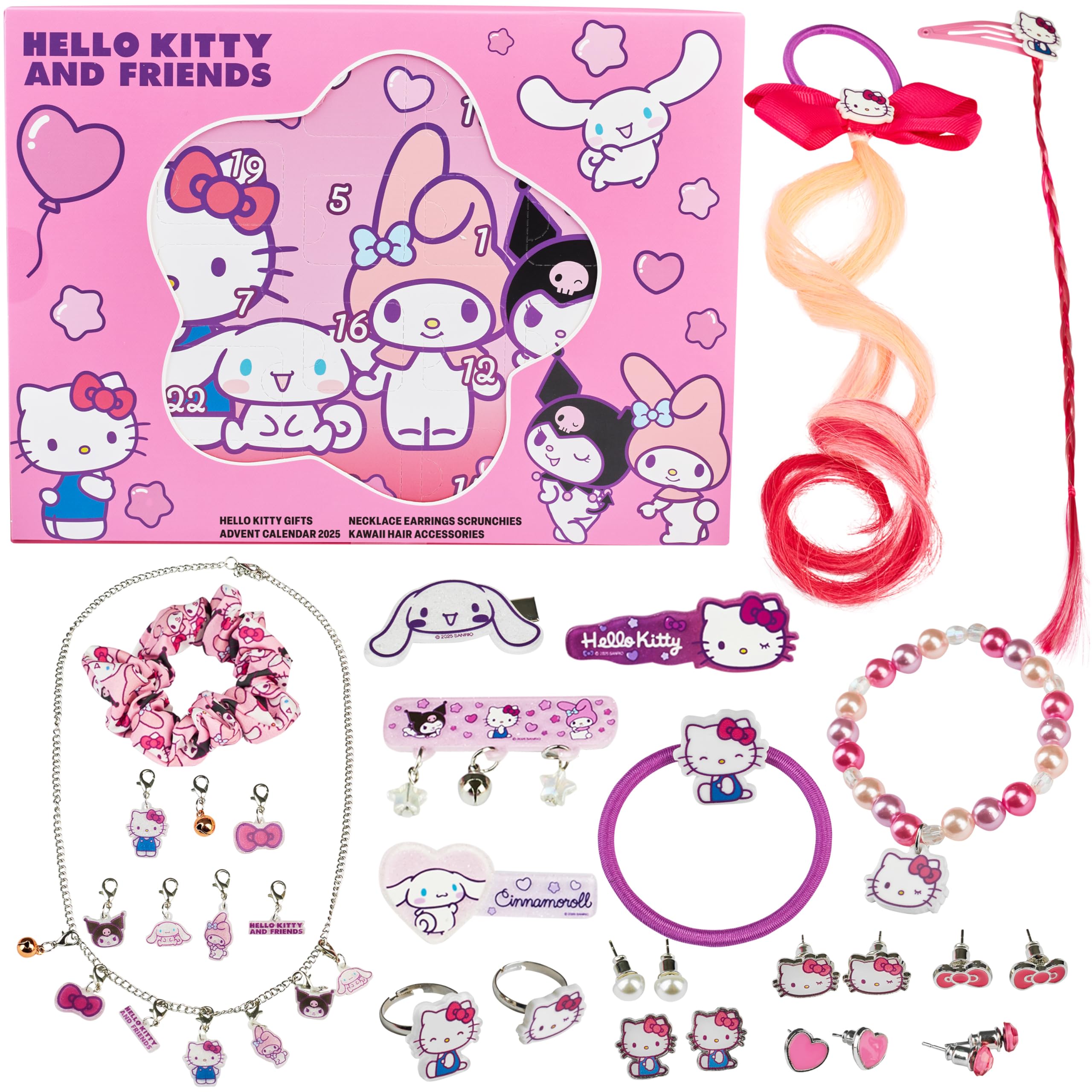 Get Trend Hello Kitty Sanrio Advent Calendar 2025 Girls, Hair