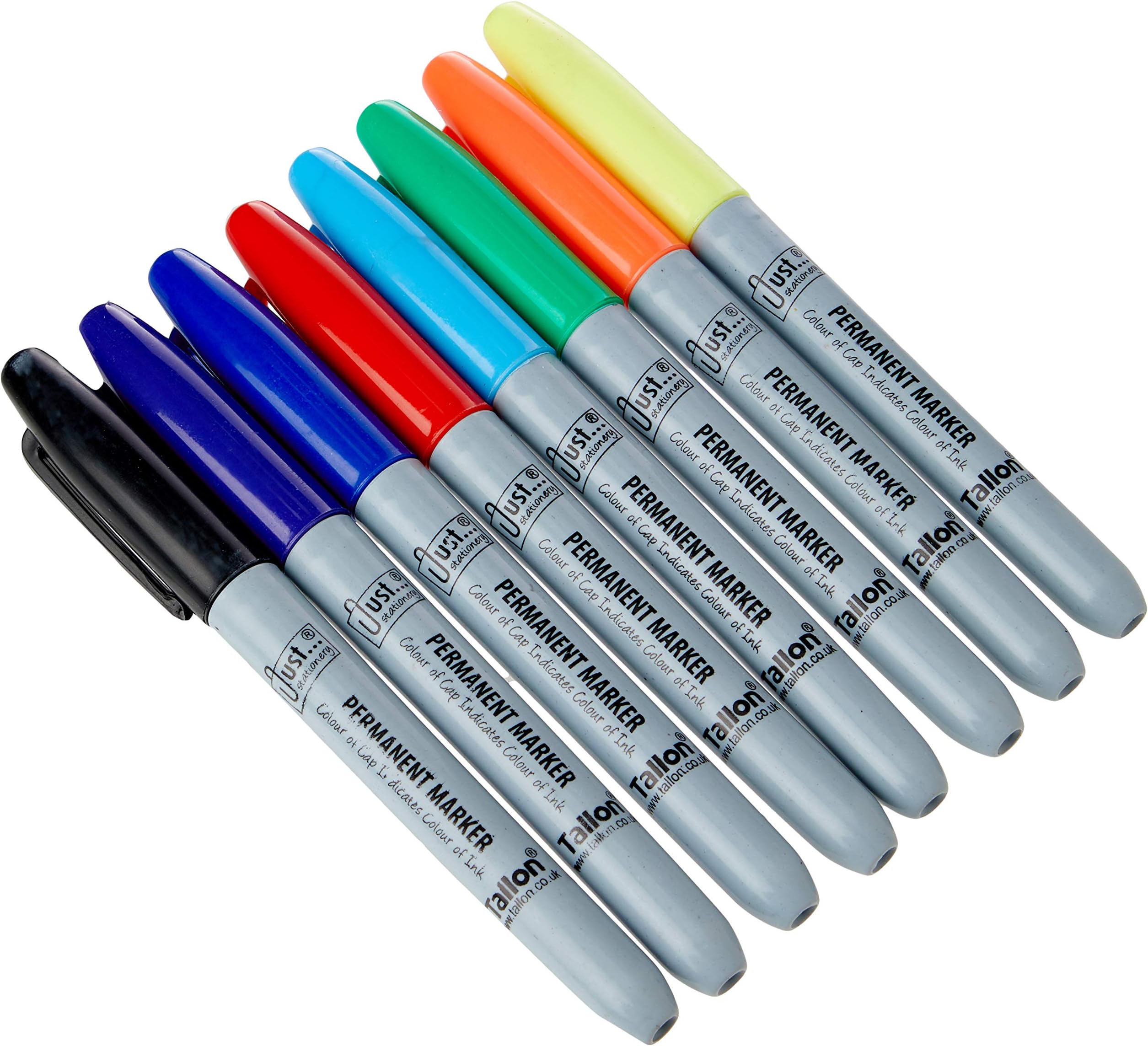 Pack Of 8 Coloured Permanent Markers