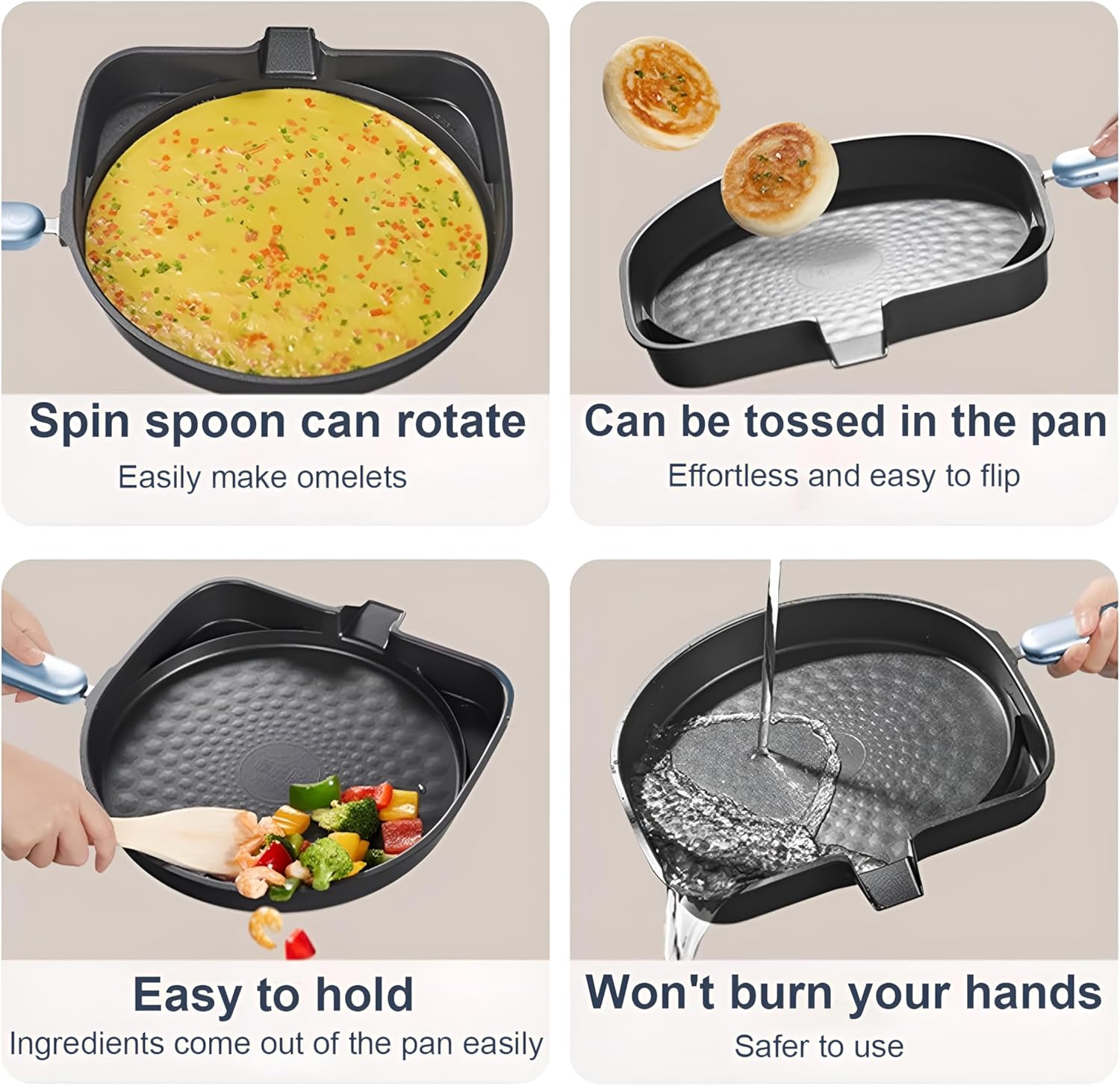 Electric Baking Pan,Removable And Washable Pancake Maker Double Sided Heating Electric Skillet Nonstick Quesadilla Maker for Bbq,Sandwich Maker,Steak,Egg Pancake Pizza Maker (Star Blue)