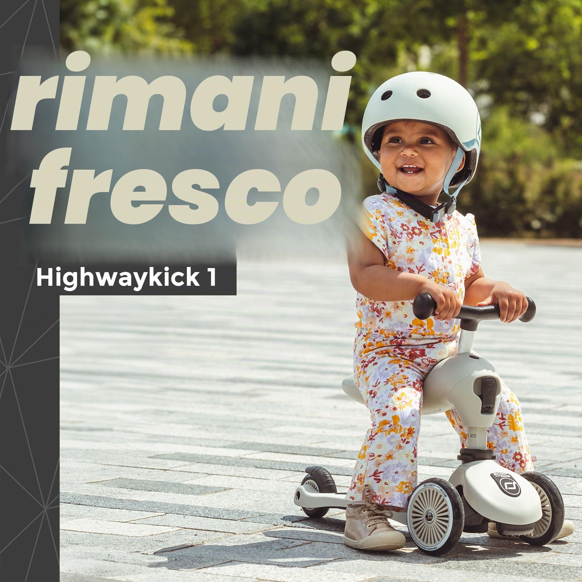 Scoot & Ride Unisex – Highwaykick 1 per bambini con sedile cenere