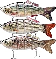 Vista 10 de TRUSCEND Easy Catch Swimmax with BKK Hooks, Magic Noisy Wiggling and Vibrating Actions for More Bites, Lifelike Fishing Lures for Bass Trout Walleye