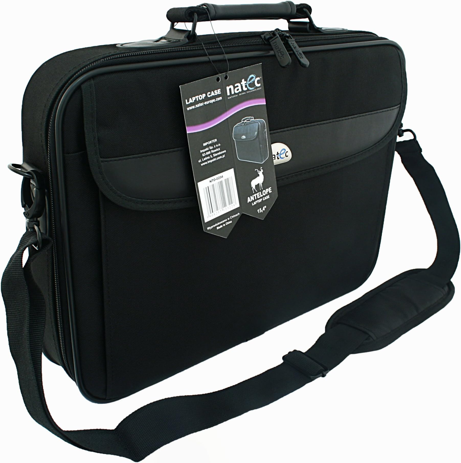 Natec15.6 inch Antelope Laptop Bag - Black