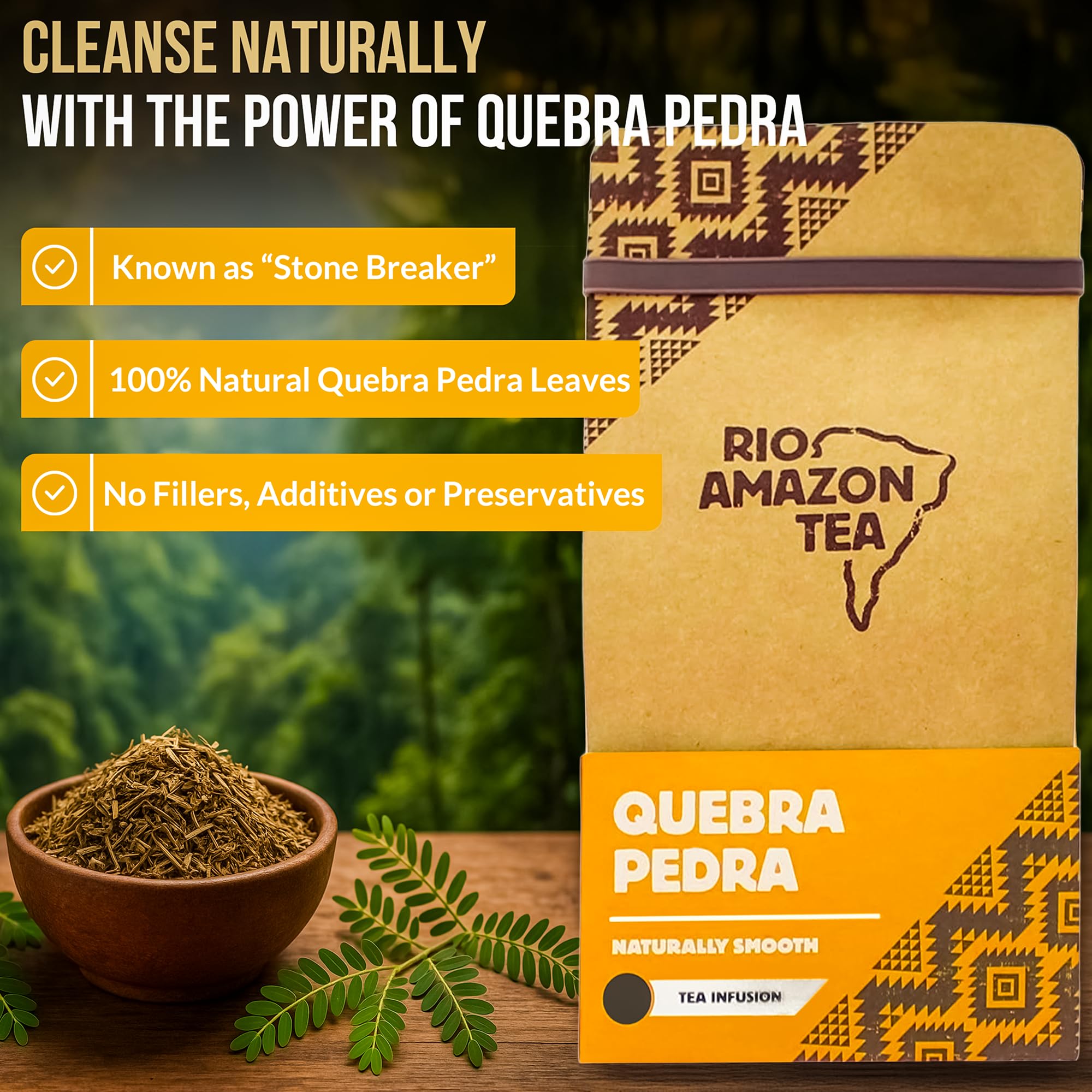 Rio Amazon Quebra Pedra (Chanca Piedra) 40 Teebeutel (2 Stück)