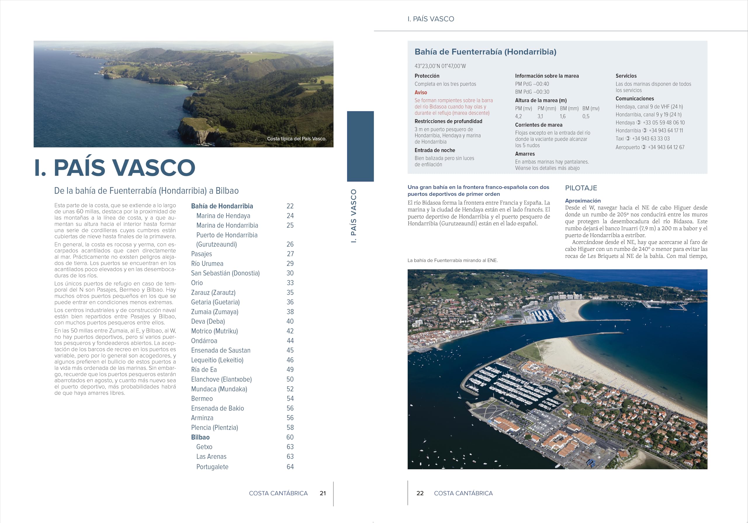 Guías Náuticas Imray. Costa Cantábrica: De la frontera francesa a La Coruña. Nueva edición actualizada