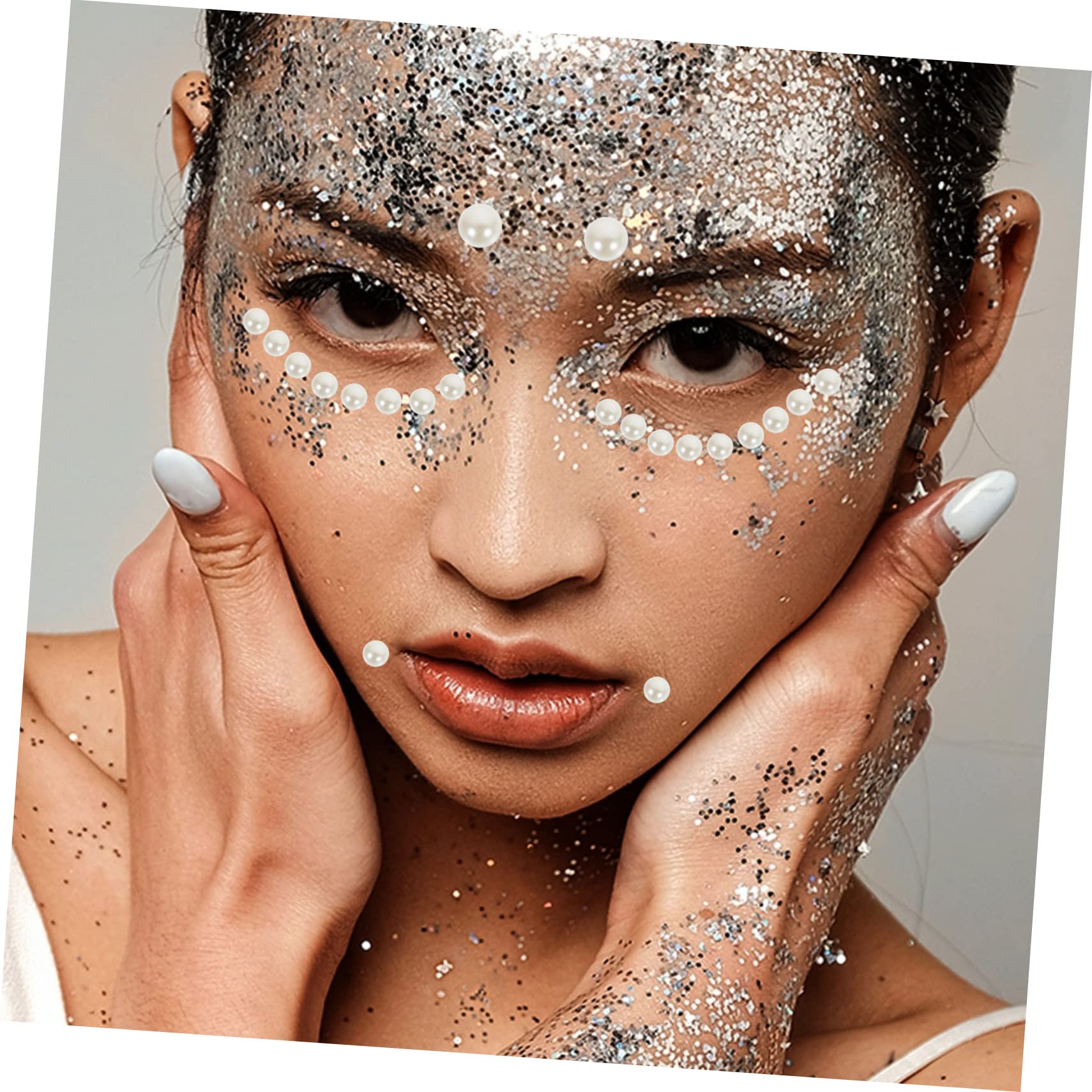 Healeved 48hojas Pegatinas De Rhinestone Para Uñas y Decoración De Manualidades De Charms Acrílicos Brillantes Para Arte De Uñas y Embellecimiento De Proyectos Creativos