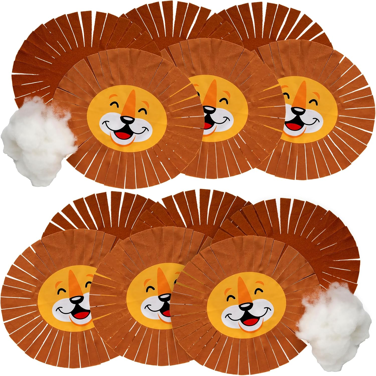 Fun Express Lion Fleece Tied Pillow Craft Kit - Makes 6
