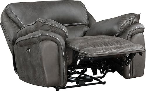 Miniatura 12 de Lexicon Dorritt Silla reclinable manual de microfibra, color marrón Marrón,Arena (manual),Arena (potencia),Gris