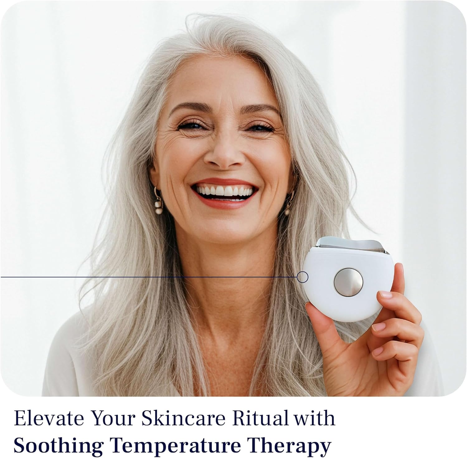 PUREANCE Hot & Cold Beauty Instrument - Red Light Therapy for Face & Neck - Portable Facial Massager Tool - LED Thermal Face Sculpting Wand- for Skin Care, Lift, Puffiness, Wrinkles, Double Chin - Image 7