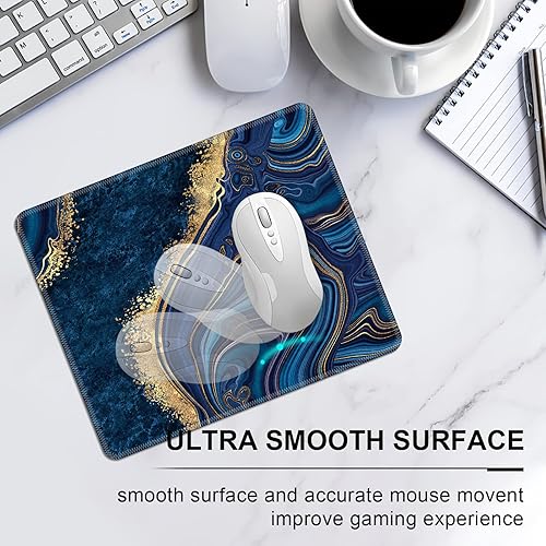 Miniatura 5 de Alfombrilla de mouse para computadora y laptop, alfombrilla de mouse de computadora con borde cosido, base de goma antideslizante impermeable,