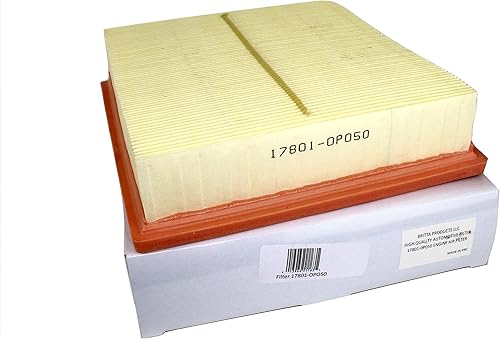 Filtro de aire del motor, 17801-0P050, mercado de accesorios, se adapta a 2011 Toyota Sienna