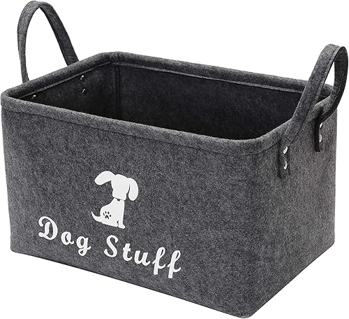 Ropa y accesorios para perrosJuguetes para perrosCesta de almacenamiento de suministros para mascotasContenedor con asas de poliuretano, solución de