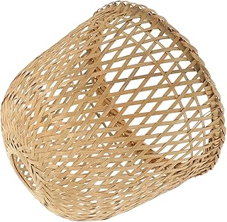 Cabilock 中式吊灯用ヴィンテージ竹製ランプシェード 電球傘 ペンダントライト対応 テーブル照明 フロアライト 天井灯カバー おしゃれな和風