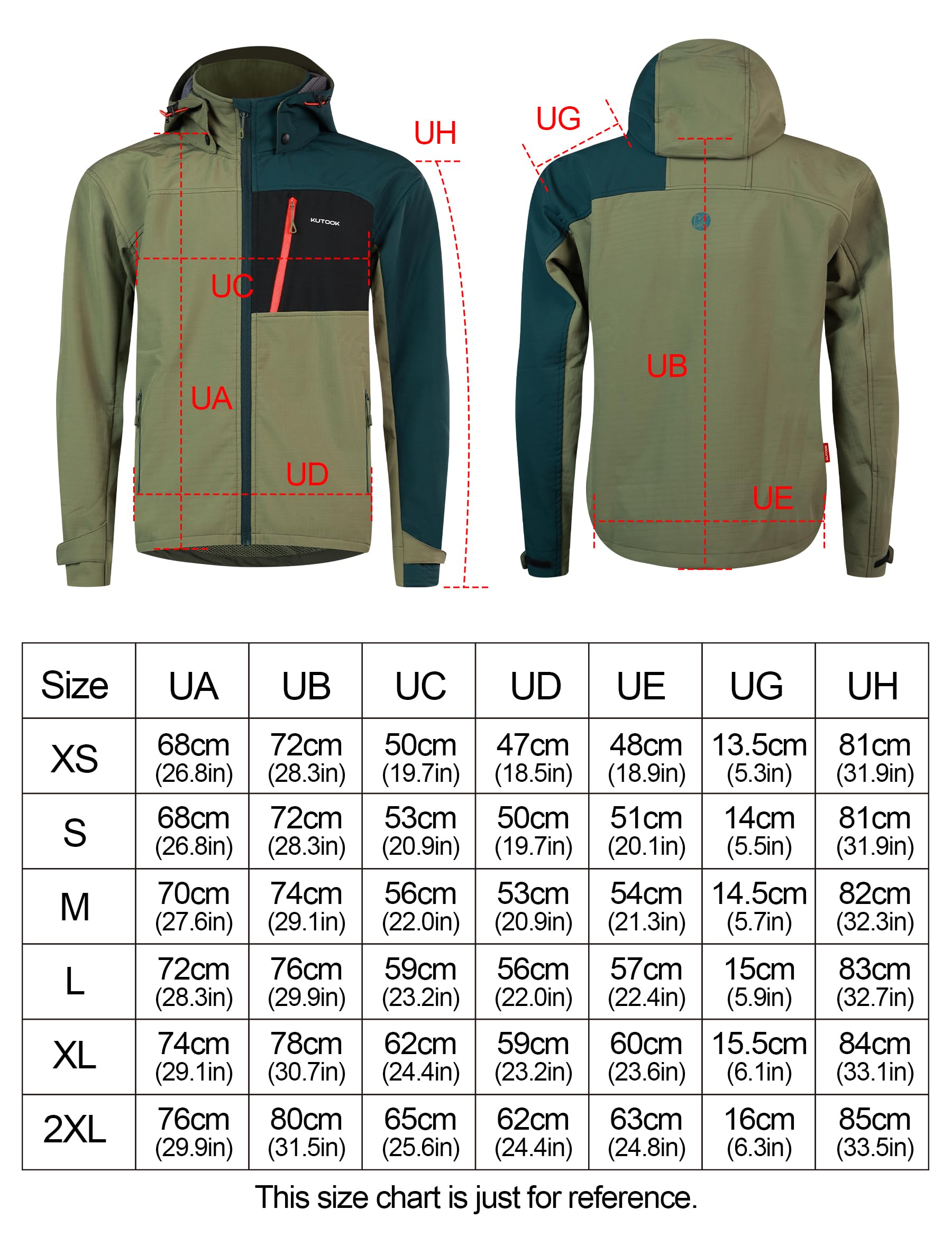 KUTOOK Chaqueta Softshell Hombre Ciclismo Forro Polar Térmica Montaña Senderismo Invierno Impermeable Cortavientos