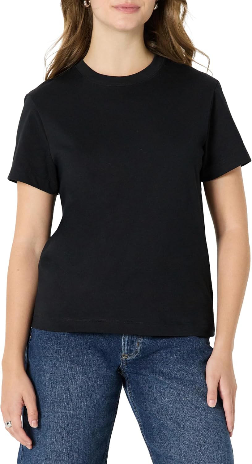 Amazon Essentials (Demi's Pick) Women's Relaxed-Fit Cotton Crewneck T-Shirt