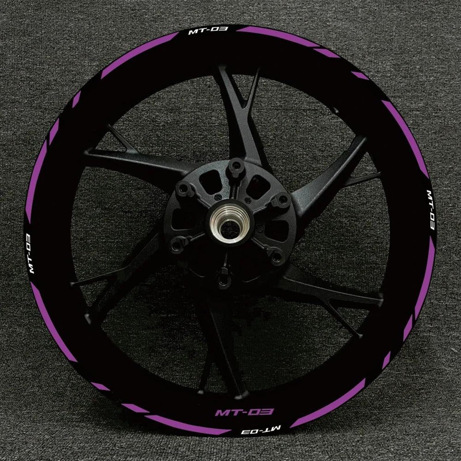 Stickers Motorcycle Reflective Rim Stripe Stickers Edge 1 Set for Yamaha MT-03 MT 03 Mt03(Style 19)
