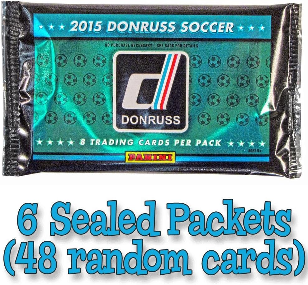 Panini Don Russ Soccer 2015 trading cards - 6 sealed oacks (48 random cards)