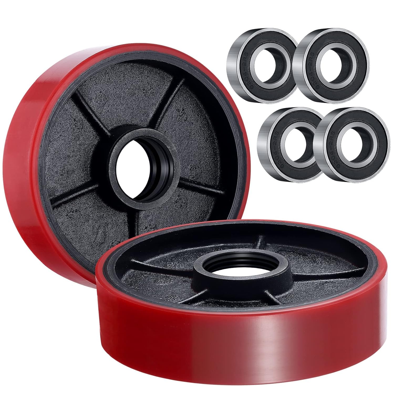 Buy Pallet Jack Replacement Steer Wheels with 20 mm ID Bearings 7x2 Pair Online at Lowest